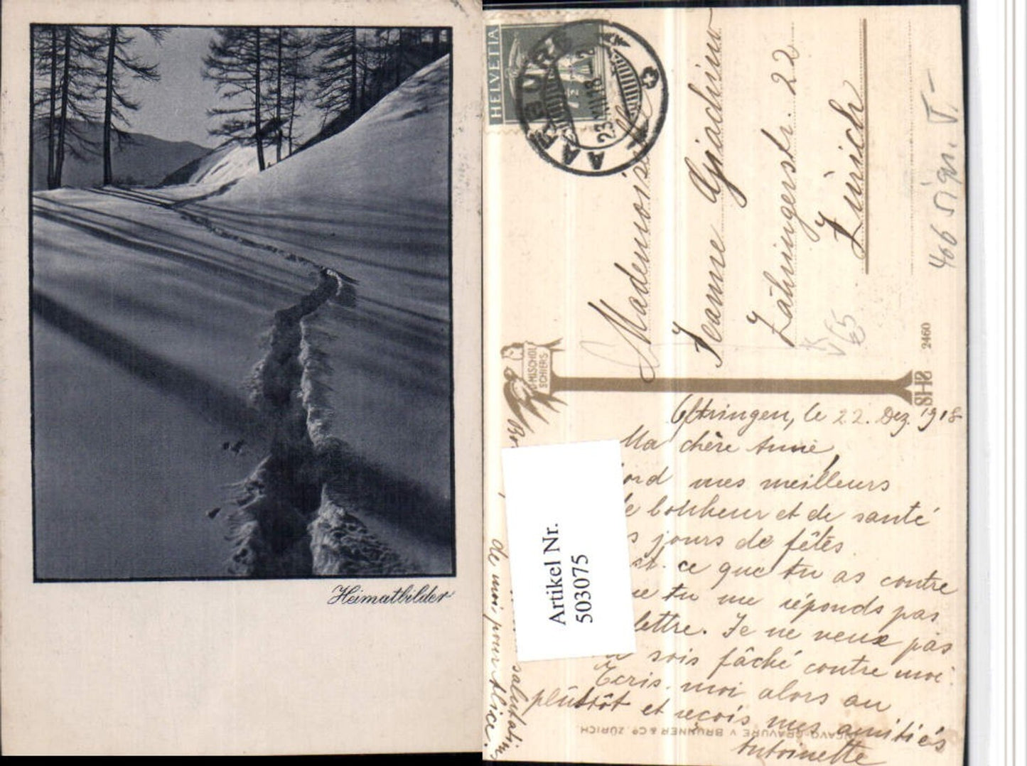 503075,Fotokunst D. Mischol Schiers 2460 Winterlandschaft pub Brunner & Co