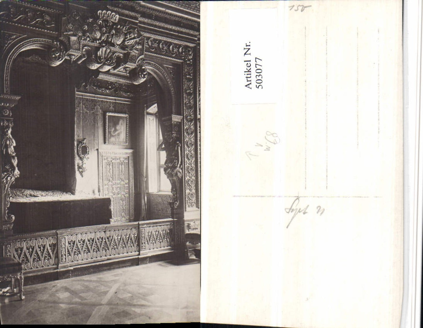 503077,Fotokunst G. Pettendorfer München Schloss Ansbach Bett