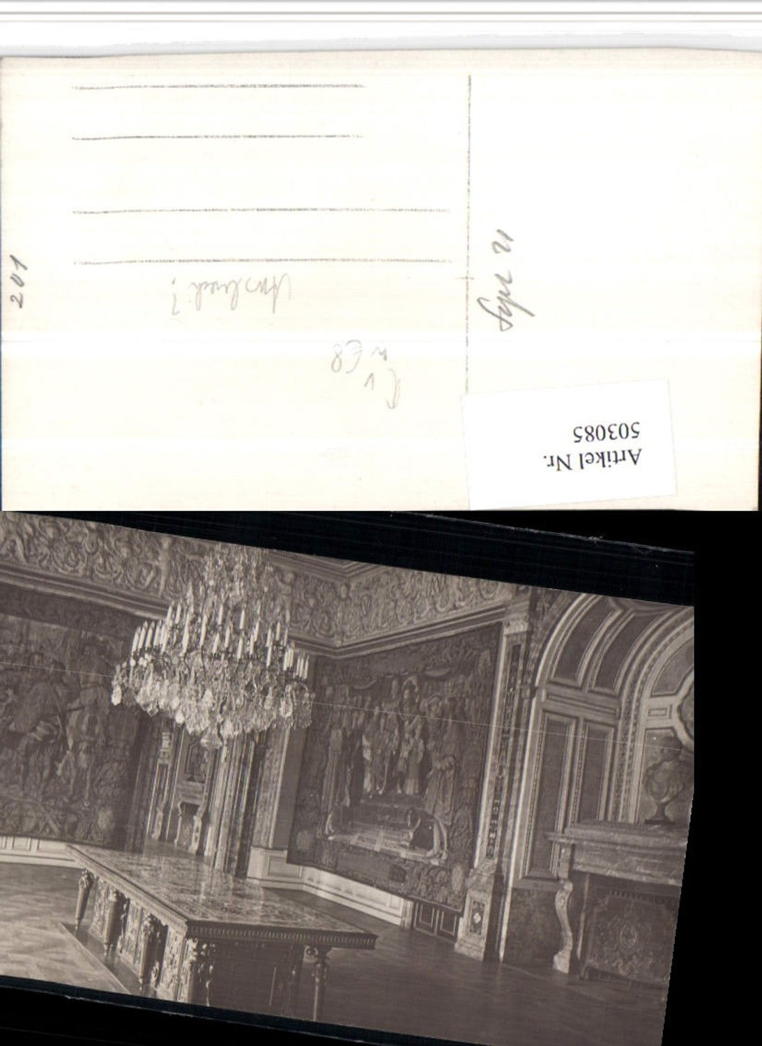 503085,Fotokunst G. Pettendorfer München Schloss Ansbach Luster Tisch
