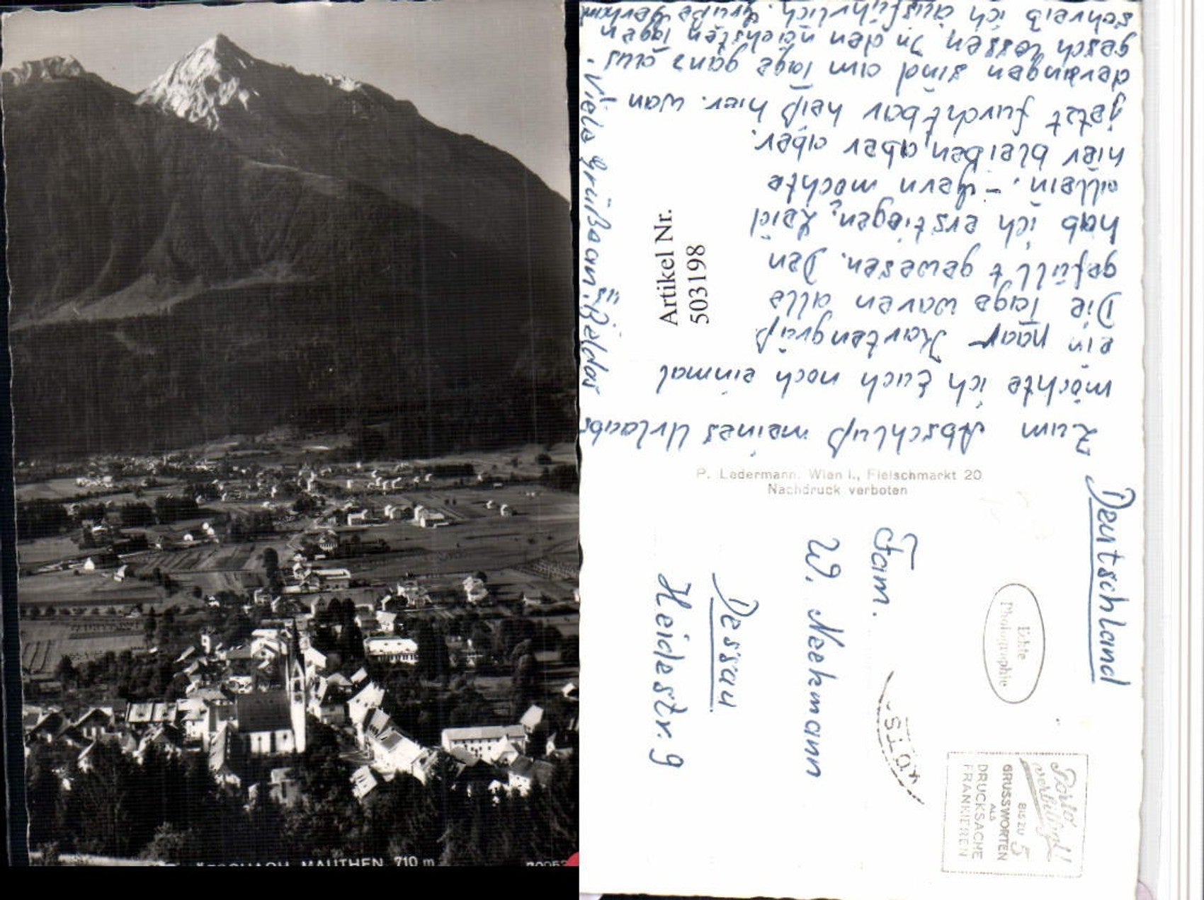 Alte Ansichtskarte – Old Postcard