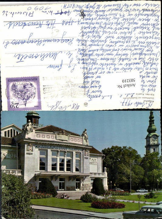503210,Klagenfurt am Wörthersee Stadttheater m. Stadtpfarrturm