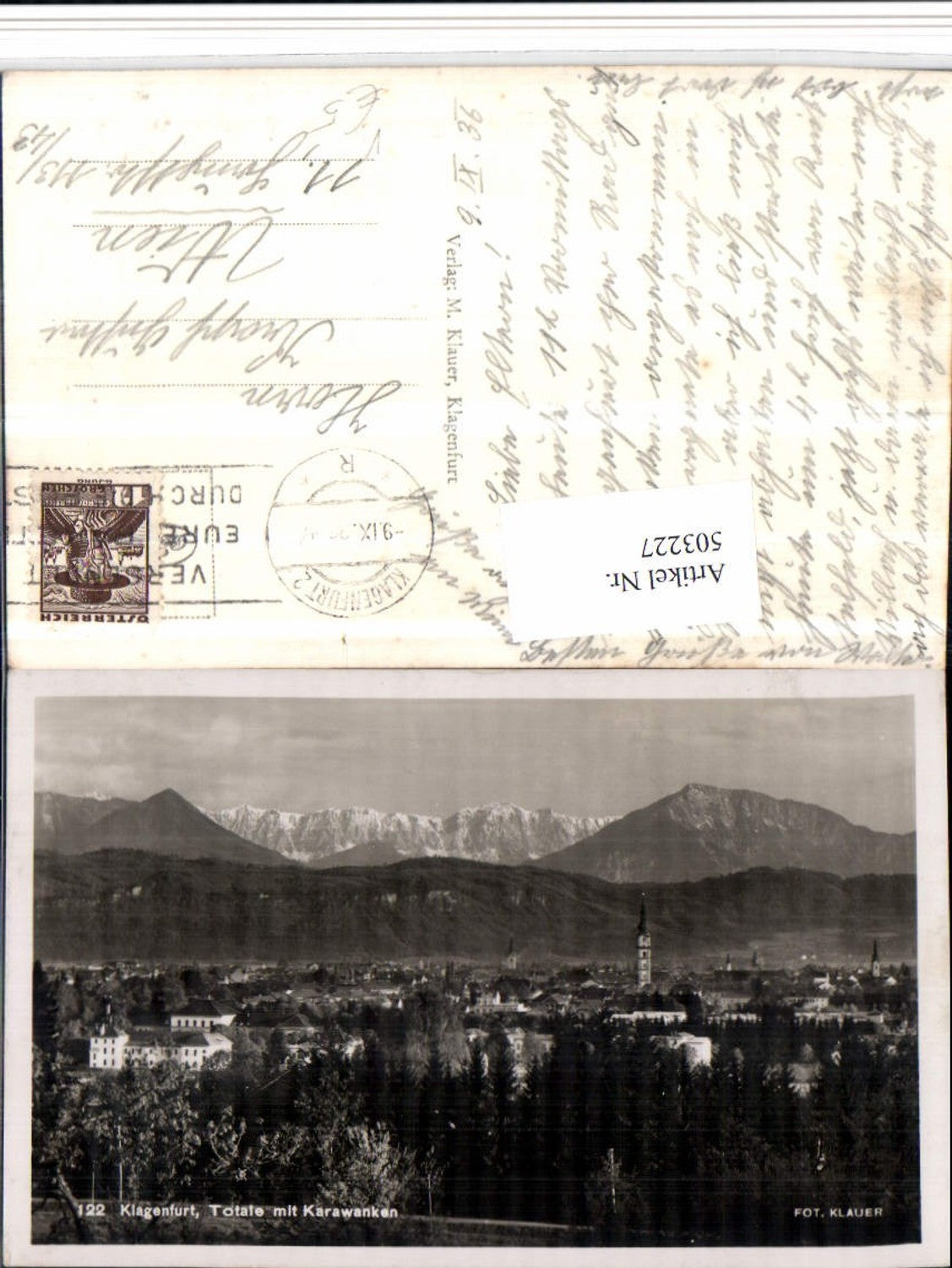 503227,Klagenfurt am Wörthersee Totale Bergkulisse pub Foto Klauer 122