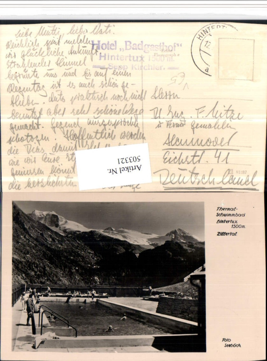 Alte Ansichtskarte – Old Postcard