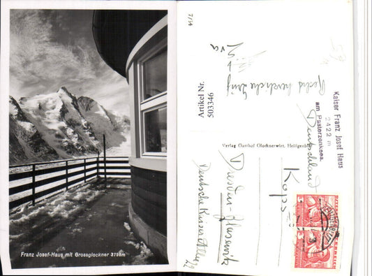503346,Franz Josef-Haus m. Großglockner b. Heiligenblut Bergkulisse