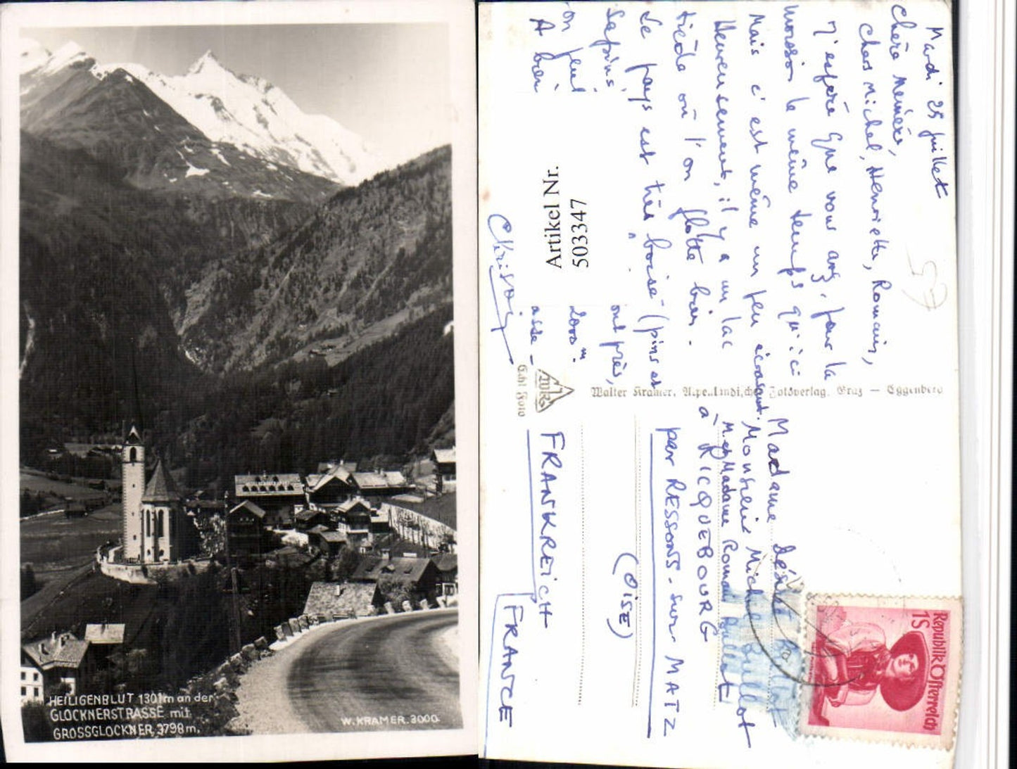 503347,Heiligenblut Totale m. Großglockner Bergkulisse