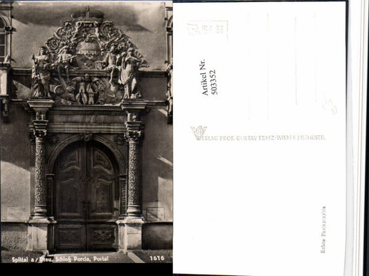503352,Spittal an d. Drau Schloss Porcia Portal Tür
