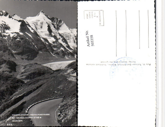 503358,Großglockner Hochalpenstraße b. Heiligenblut Bergkulisse