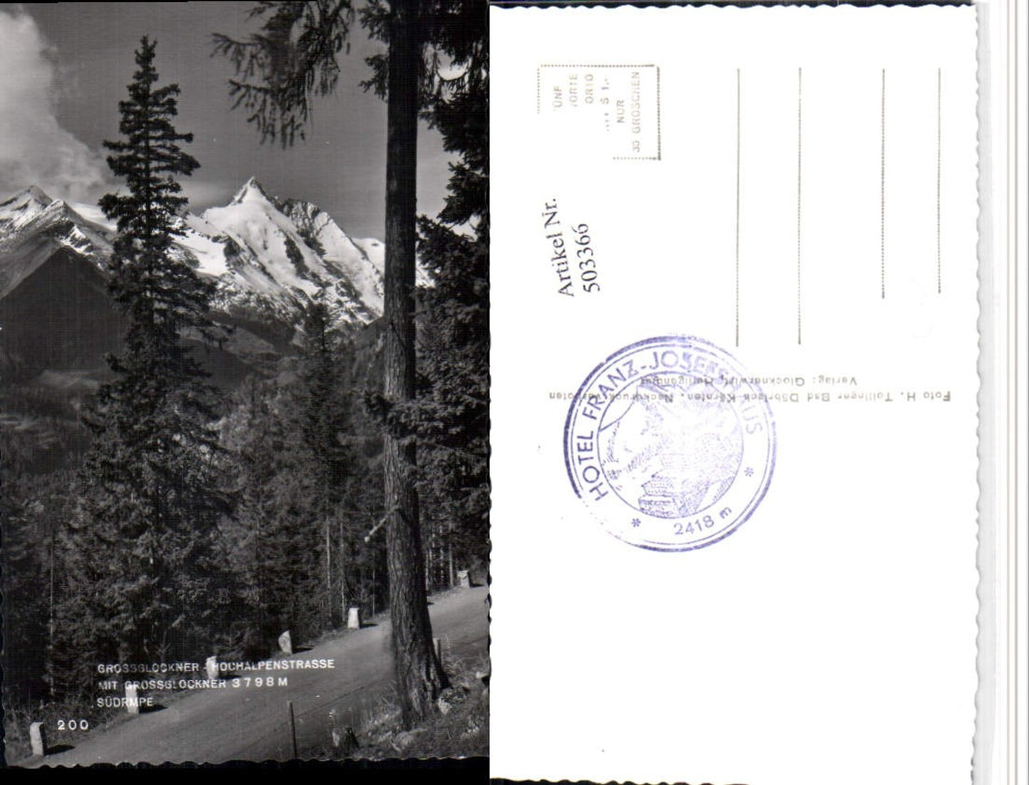 503366,Großglockner Hochalpenstraße b. Heiligenblut Bergkulisse