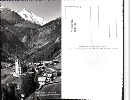 503368,Heiligenblut Totale m. Großglockner Bergkulisse
