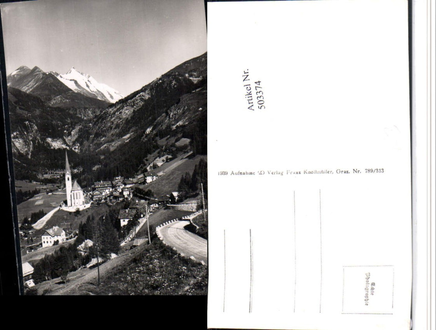 503374,Heiligenblut Totale m. Großglockner Bergkulisse