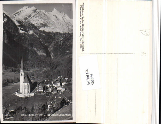 503386,Heiligenblut Totale m. Großglockner Bergkulisse