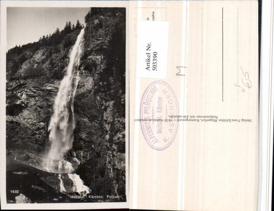 503390,Maltatal b. Malta Fallbach Wasserfall pub F. Schilcher 1432