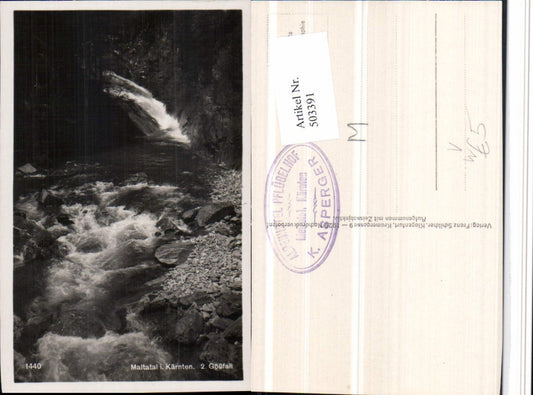 503391,Maltatal b. Malta Gößfall Wasserfall pub F. Schilcher 1440
