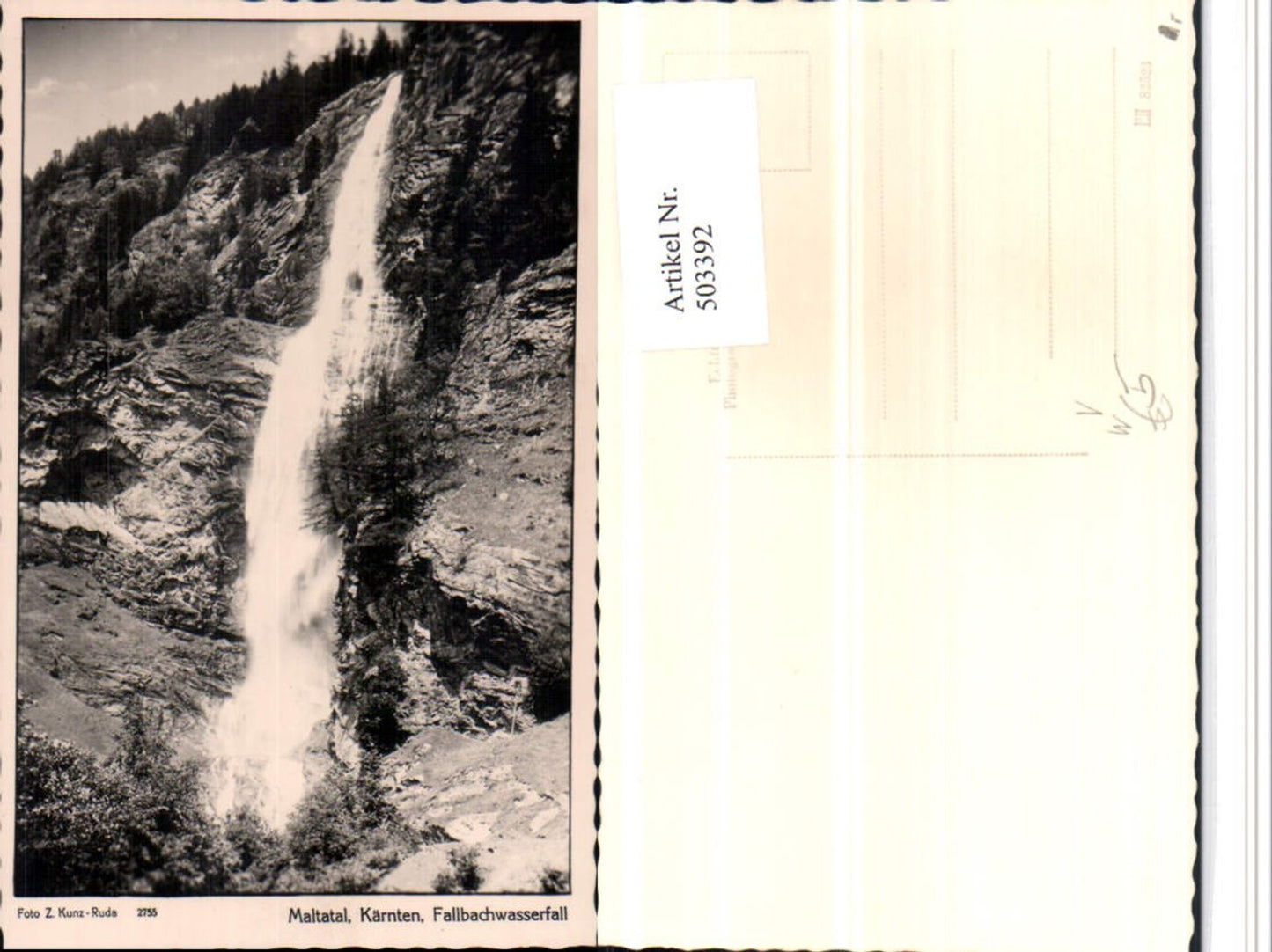 503392,Maltatal b. Malta Fallbach-Wasserfall pub Foto Z. Kunz-Ruda 2755