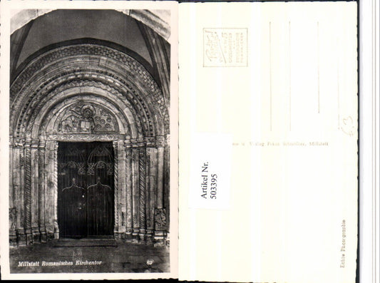 503395,Millstatt am See Romanisches Kirchentor Portal