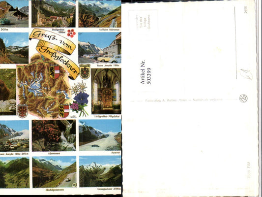 503399,Großglockner Heiligenblut Murmeltier Pasterze Mehrbildkarte