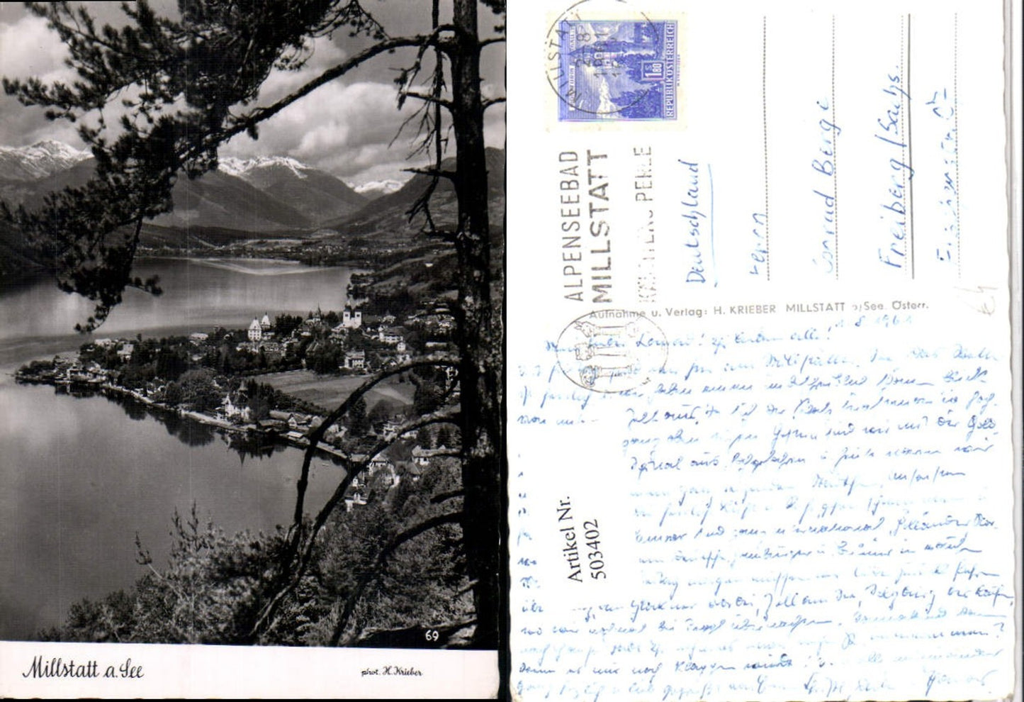 503402,Millstatt am See Totale Bergkulisse