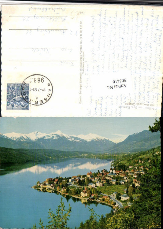 503410,Millstatt am See Totale m. Kreuzeck-Gruppe Bergkulisse