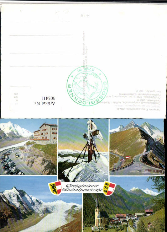 503411,Großglockner Hochalpenstraße Heiligenblut Kreuz Mehrbildkarte