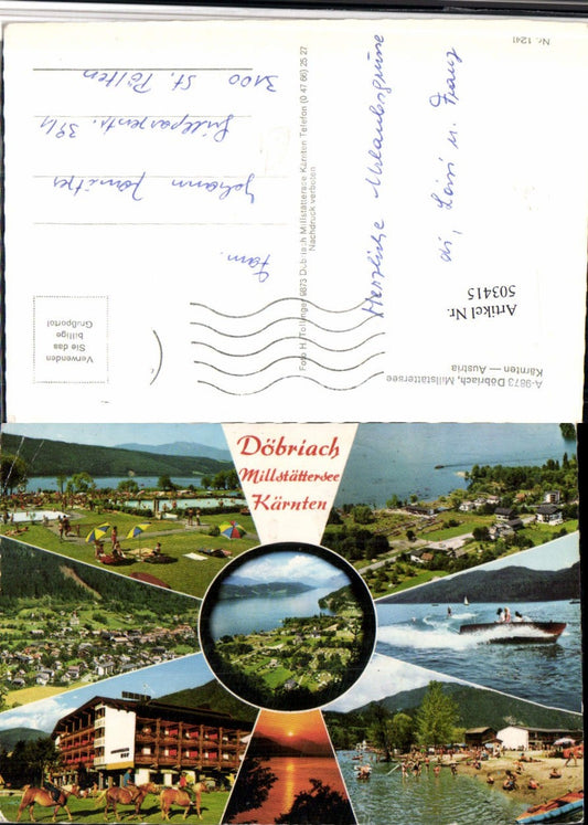 503415,Döbriach am Millstättersee Totale Strandbad Mehrbildkarte