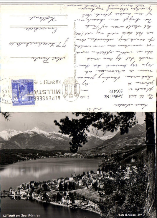 503419,Millstatt am See Totale Bergkulisse pub H. Krieber 507A