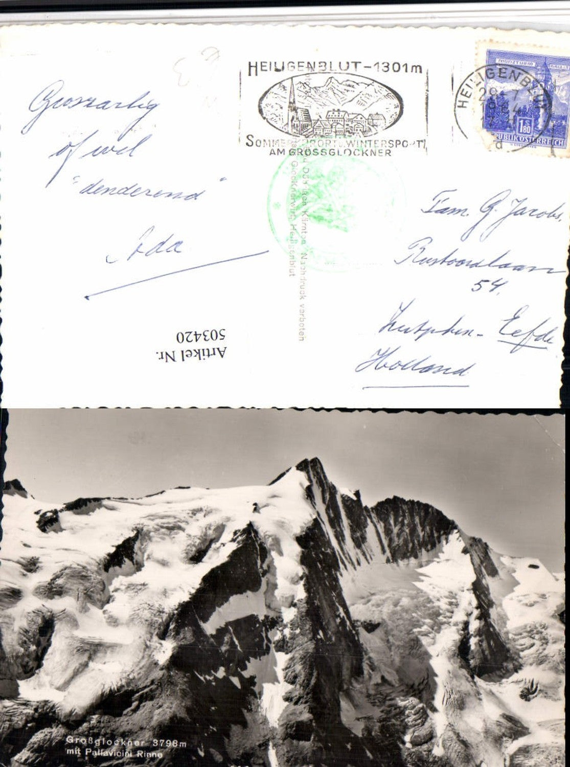 503420,Großglockner b. Heiligenblut m. Pallavicini Rinne