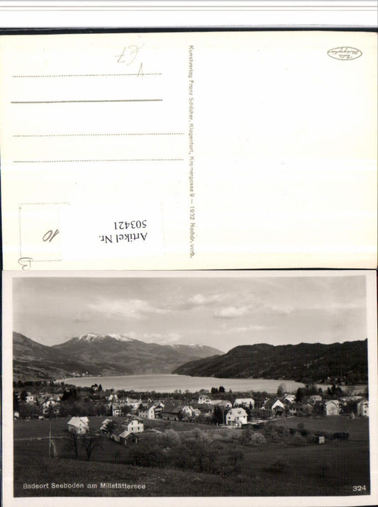 503421,Seeboden am Millstättersee Teilansicht Bergkulisse pub F. Schilcher 324