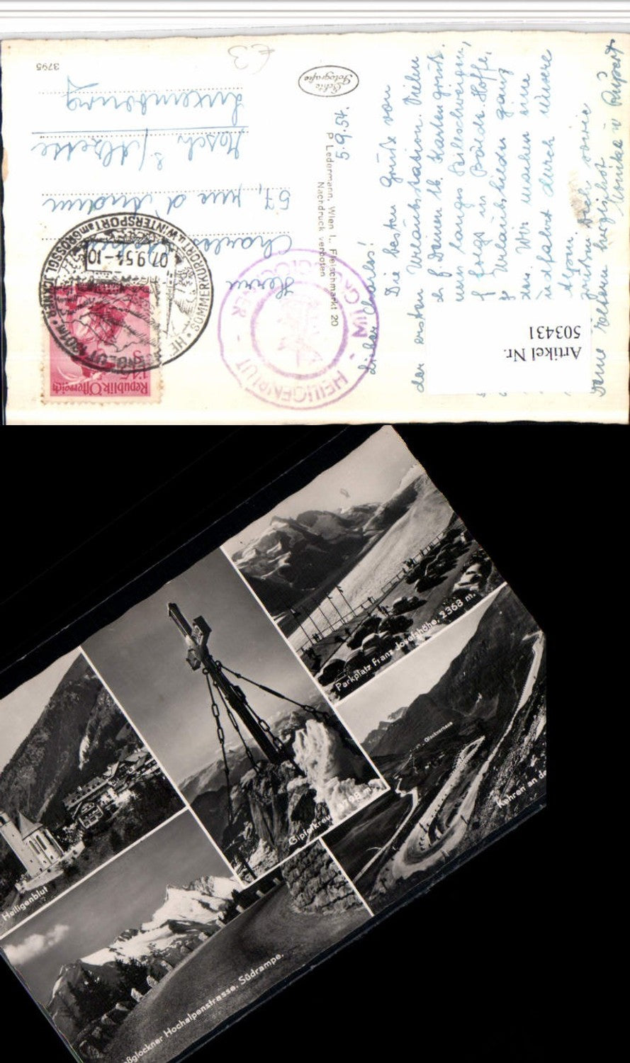 503431,Heiligenblut Totale Großglockner Kreuz Kehre Mehrbildkarte