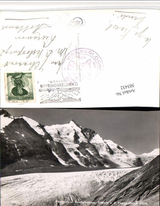 503432,Pasterze u. Großglockner b. Heiligenblut Bergkulisse