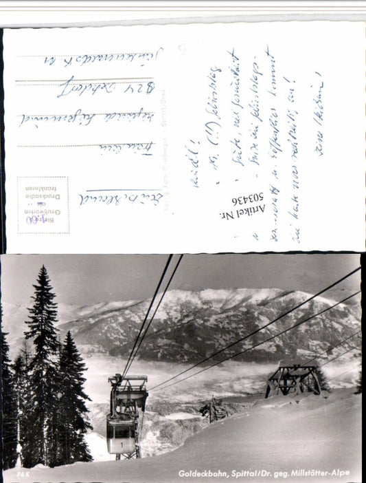 503436,Spittal an d. Drau Goldeckbahn Seilbahn Bergkulisse Winterbild