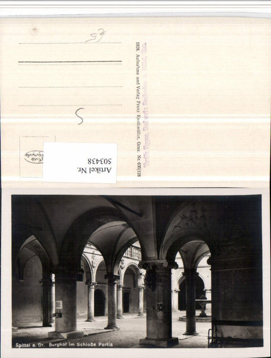 503438,Spittal an d. Drau Schloss Portia Porcia Burghof Arkaden