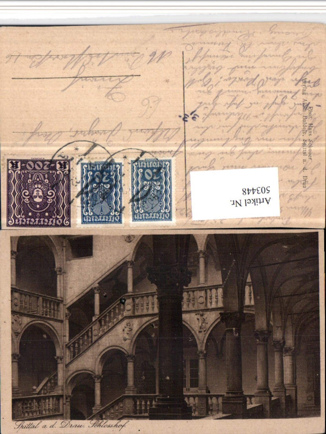 503448,Spittal an d. Drau Schlosshof Arkaden Säulen