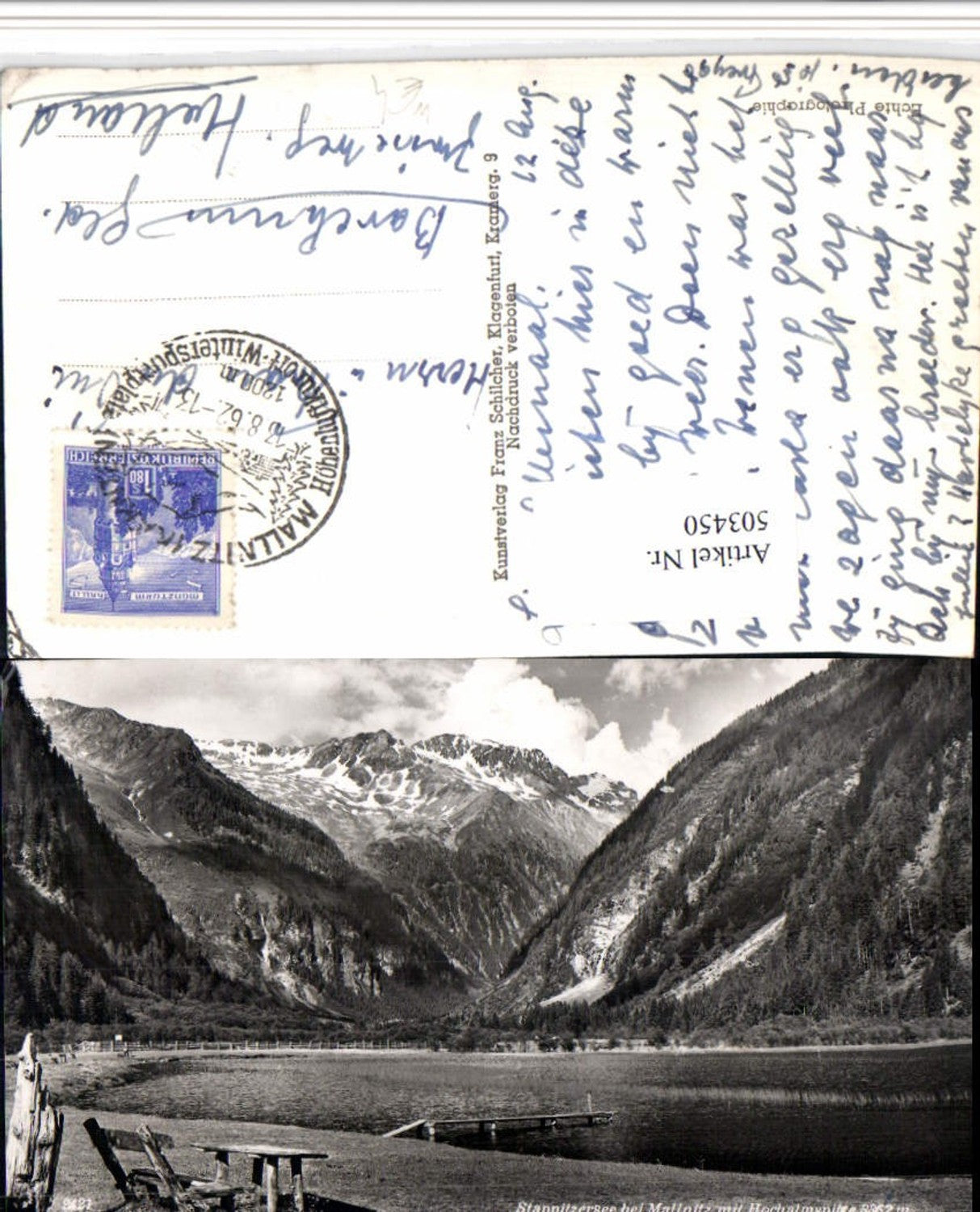 503450,Stappitzersee See b. Mallnitz m. Hochalmspitze Bergkulisse