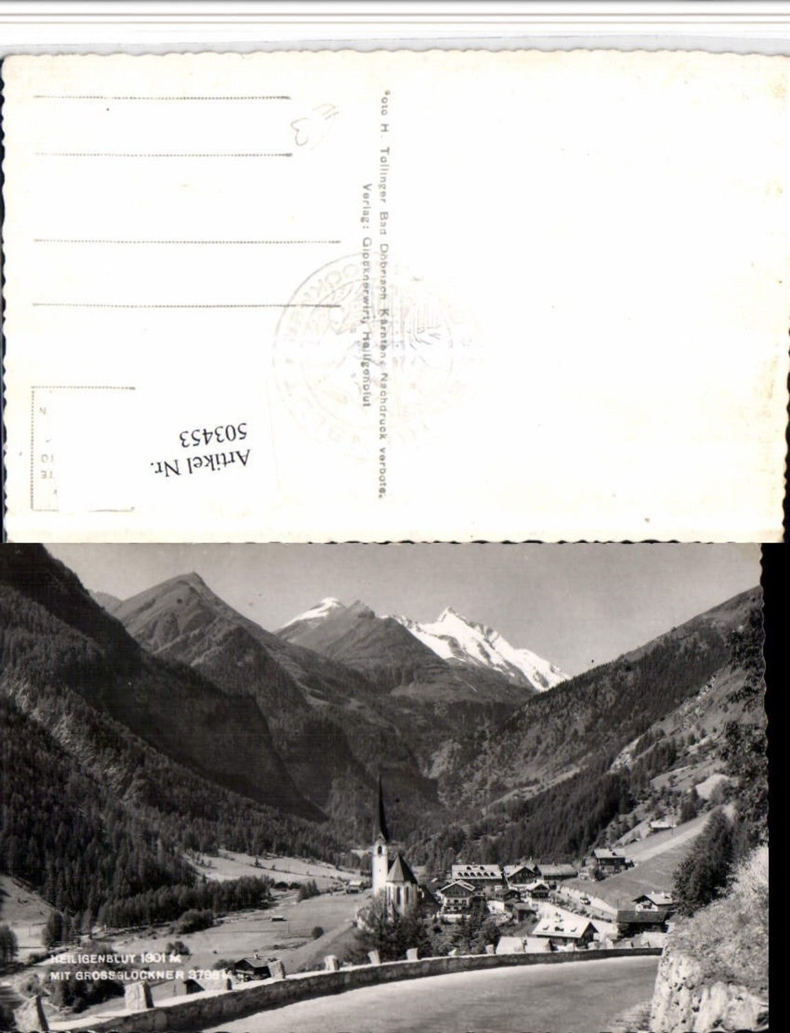 503453,Heiligenblut Totale m. Großglockner Bergkulisse