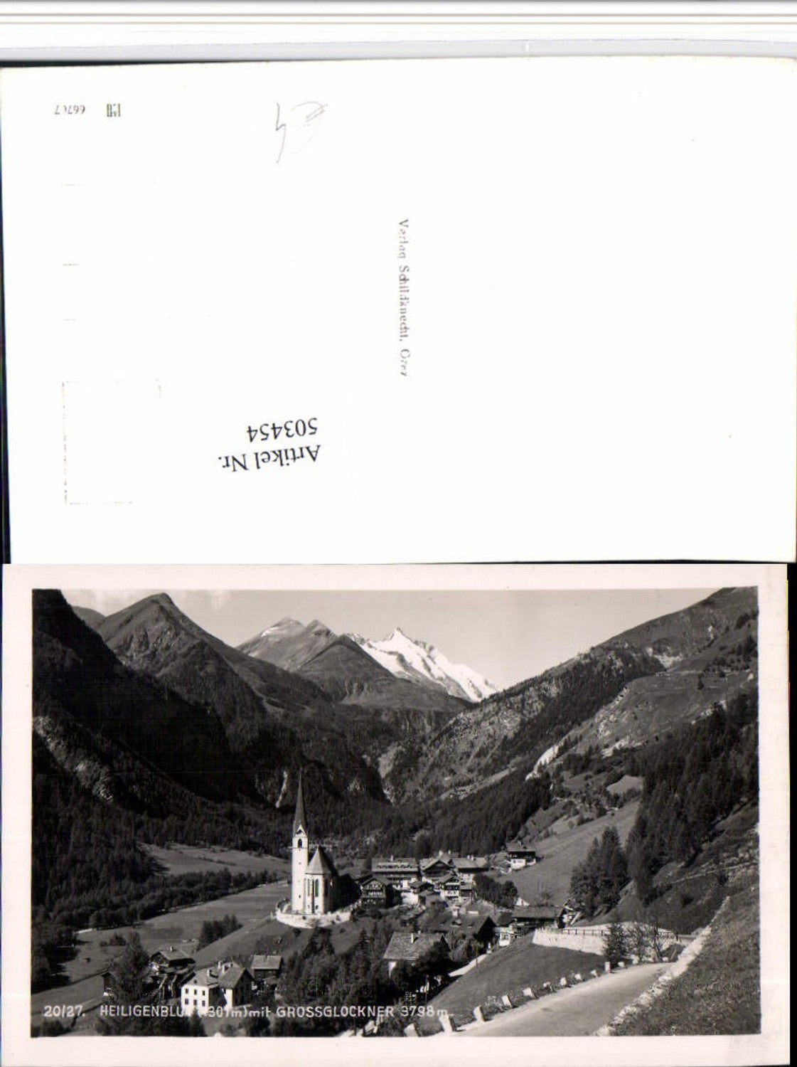 503454,Heiligenblut Totale m. Großglockner Bergkulisse