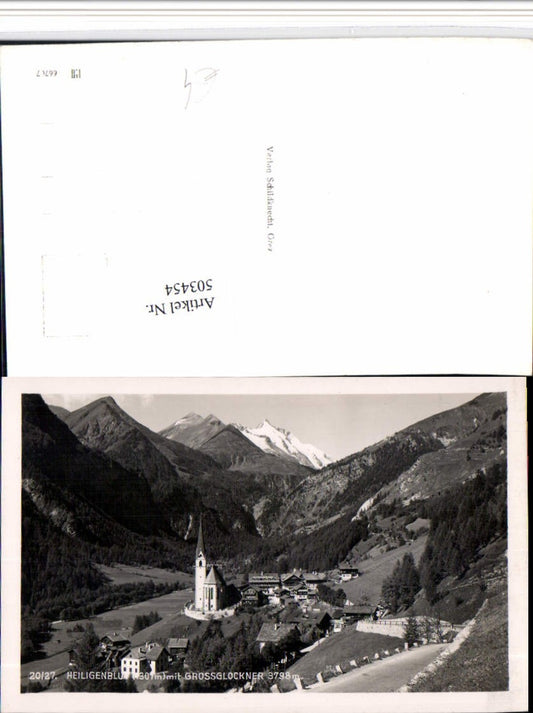 503454,Heiligenblut Totale m. Großglockner Bergkulisse