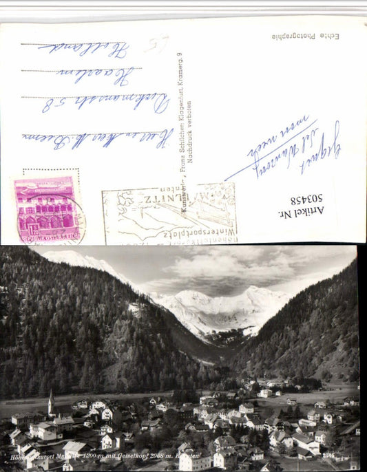 503458,Mallnitz Totale m. Geiselkopf Bergkulisse