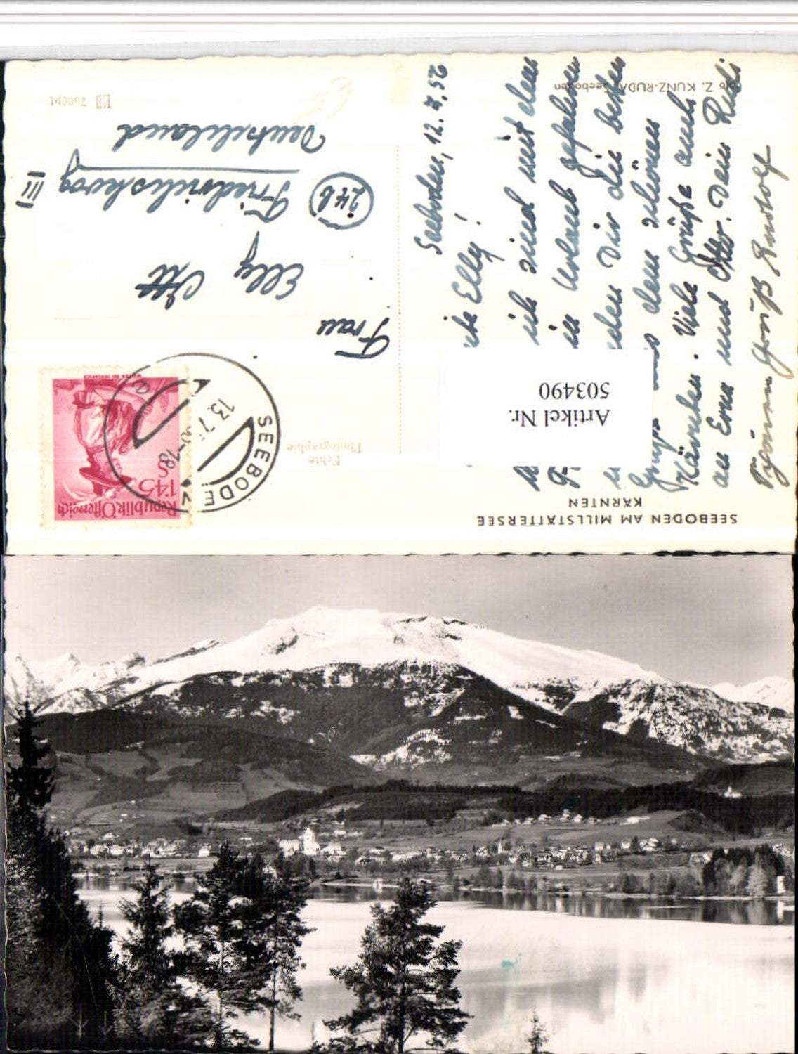 503490,Seeboden am Millstättersee Totale Bergkulisse