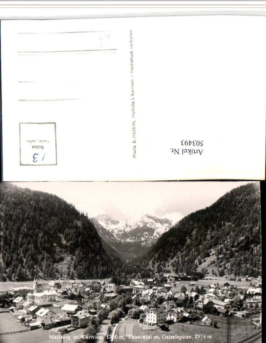 503493,Mallnitz Totale m. Geiselspitze Bergkulisse