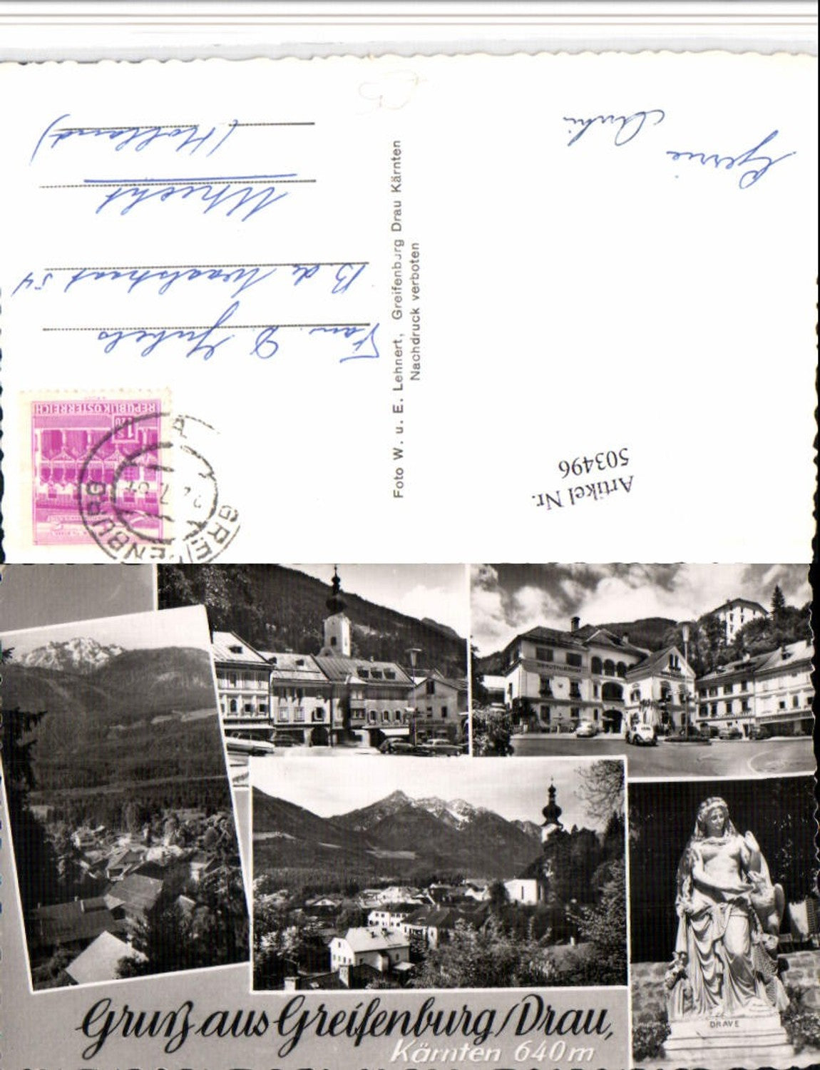 503496,Greifenburg Totale Denkmal Drautalerhof Mehrbildkarte