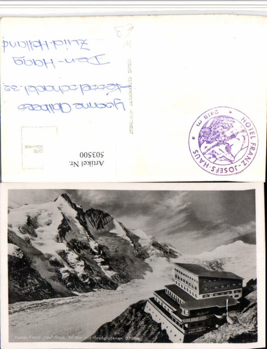 503500,Kaiser Franz Josef-Haus b. Heiligenblut m. Großglockner Bergkulisse