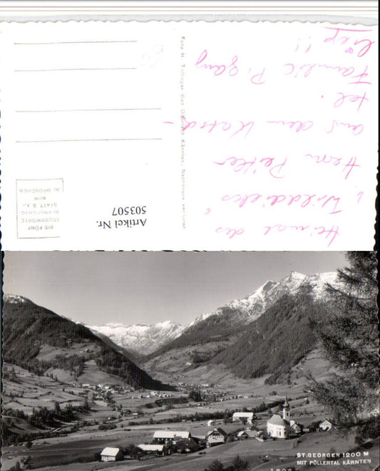 503507,St. Georgen im Pöllertal Totale Bergkulisse