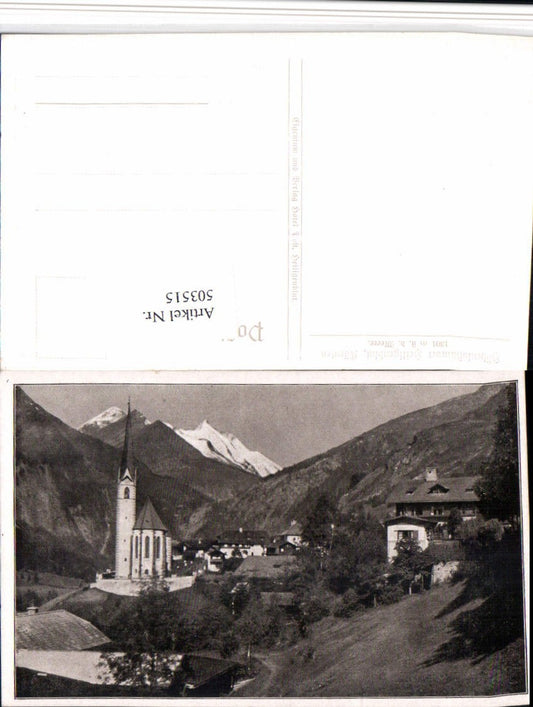 503515,Heiligenblut Totale Kirche Bergkulisse