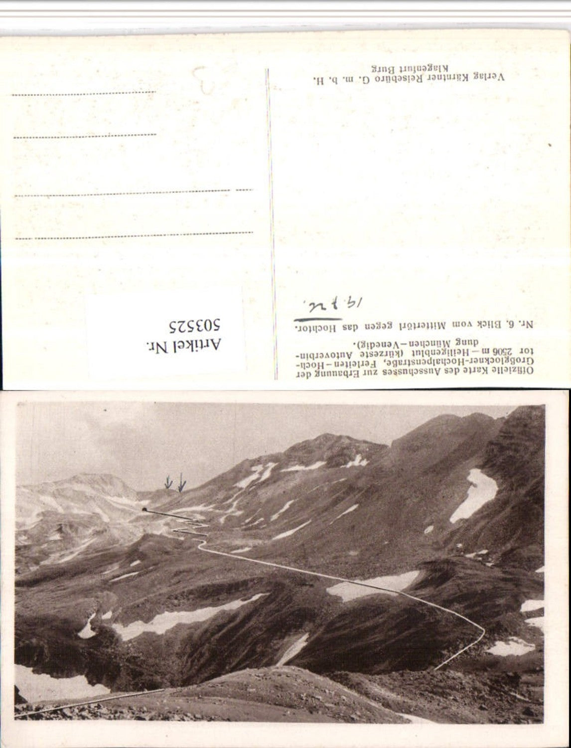 503525,Blick vom Mittertörl geg. Hochtor b. Heiligenblut Bergkulisse