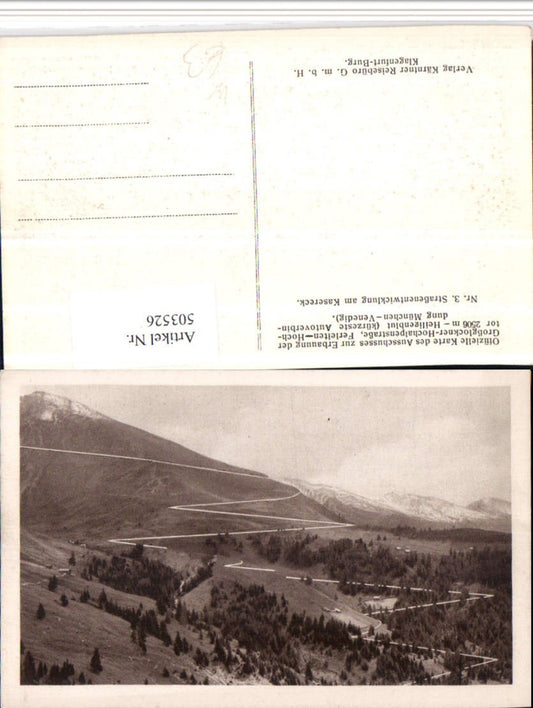 503526,Straßenentwicklung am Kasereck b. Heiligenblut Bergkulisse