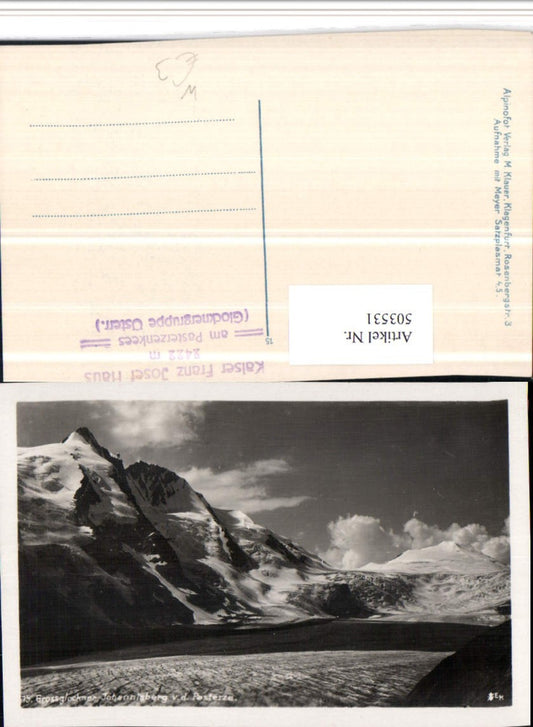 503531,Großglockner Johannisberg Pasterze b. Heiligenblut Bergkulisse