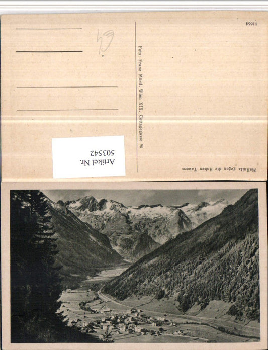 503542,Mallnitz Totale geg. Hohen Tauern Bergkulisse
