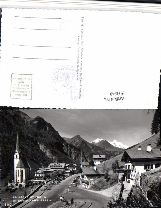 503549,Heiligenblut Totale m. Großglockner Bergkulisse