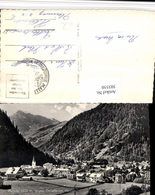 503550,Mallnitz Totale geg. Geiselspitze Bergkulisse