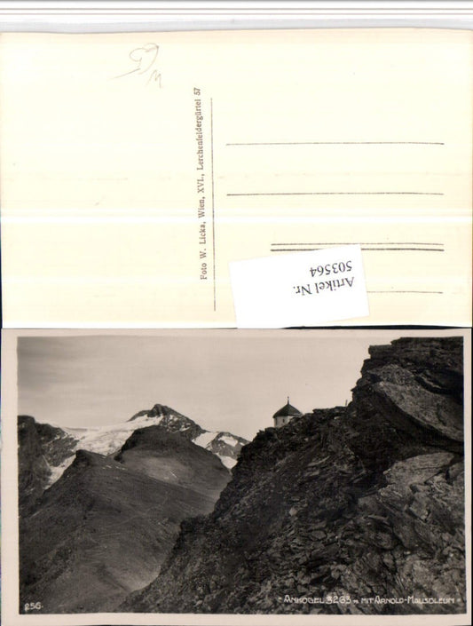503564,Ankogel m. Arnold-Mausoleum b. Mallnitz Bergkulisse